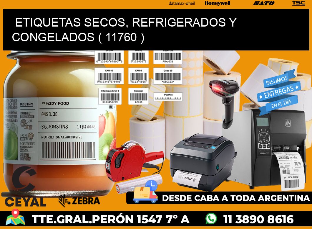 ETIQUETAS SECOS, REFRIGERADOS Y CONGELADOS ( 11760 )