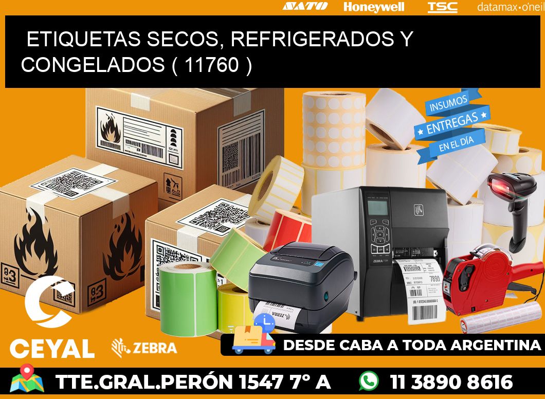 ETIQUETAS SECOS, REFRIGERADOS Y CONGELADOS ( 11760 )