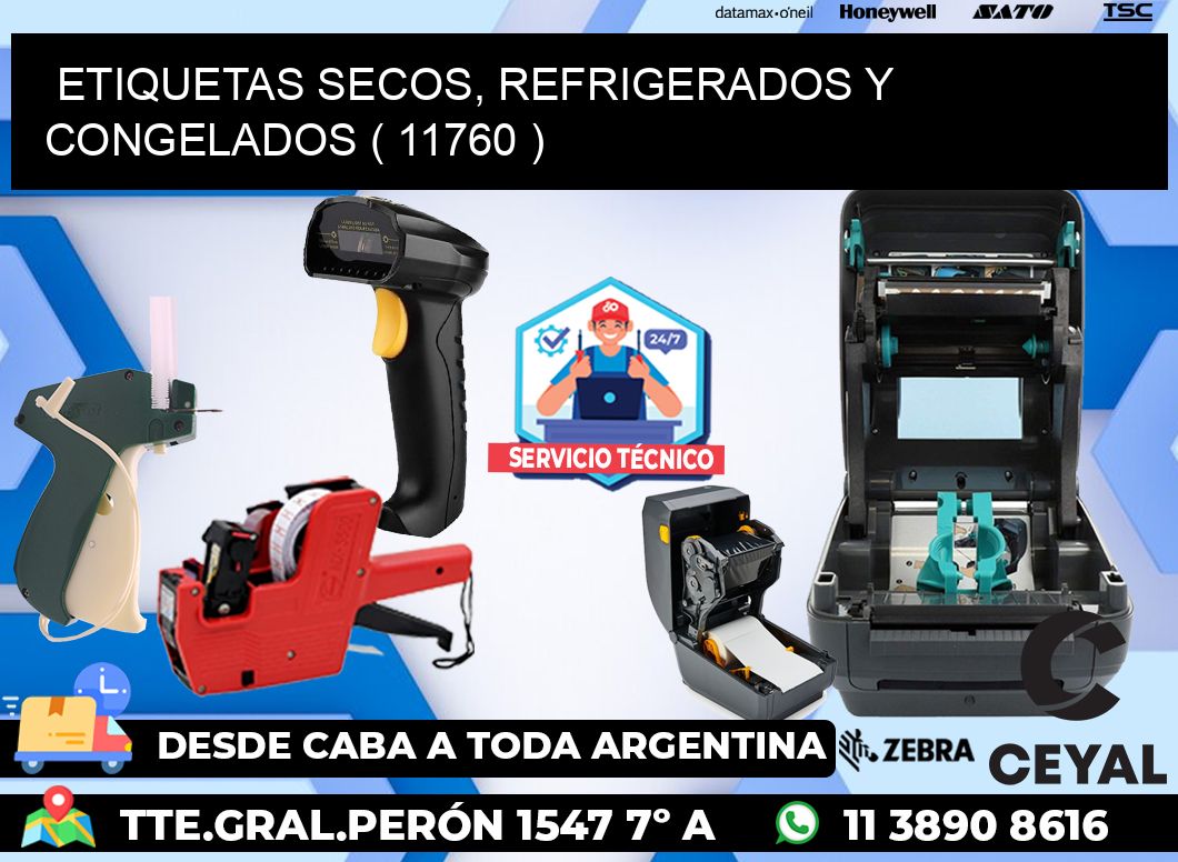 ETIQUETAS SECOS, REFRIGERADOS Y CONGELADOS ( 11760 )