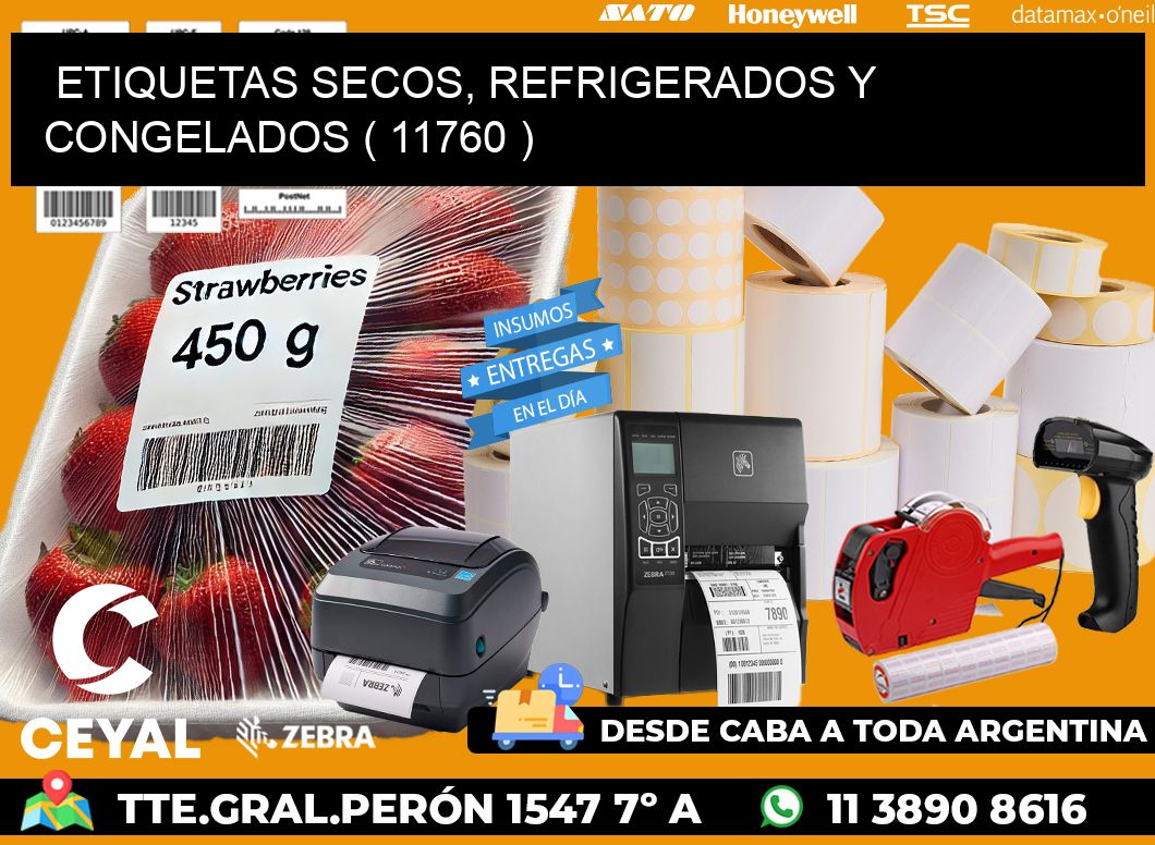 ETIQUETAS SECOS, REFRIGERADOS Y CONGELADOS ( 11760 )