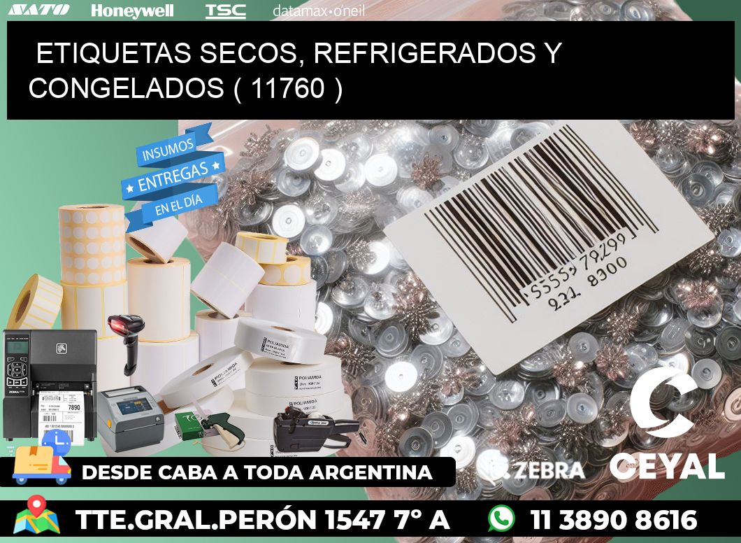 ETIQUETAS SECOS, REFRIGERADOS Y CONGELADOS ( 11760 )