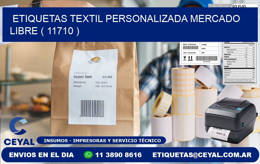 ETIQUETAS TEXTIL PERSONALIZADA MERCADO LIBRE ( 11710 )