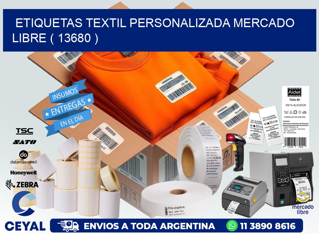 ETIQUETAS TEXTIL PERSONALIZADA MERCADO LIBRE ( 13680 )