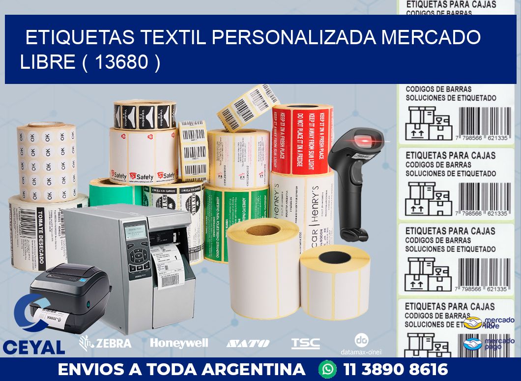 ETIQUETAS TEXTIL PERSONALIZADA MERCADO LIBRE ( 13680 )