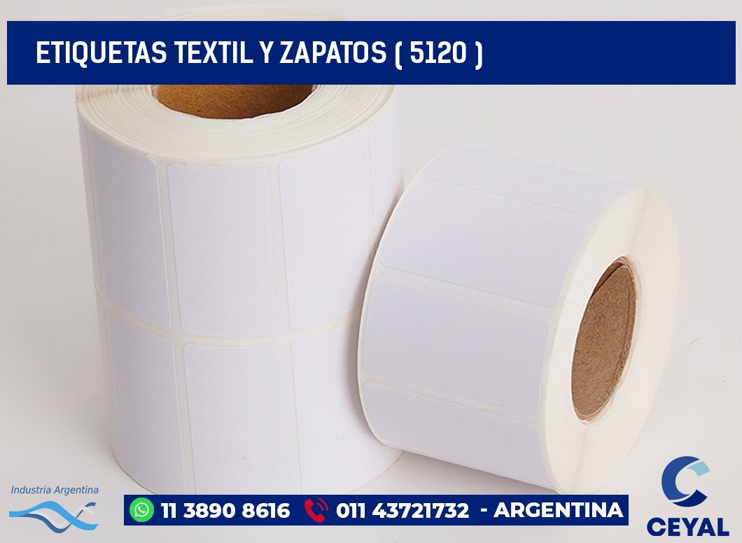 ETIQUETAS TEXTIL Y ZAPATOS ( 5120 )