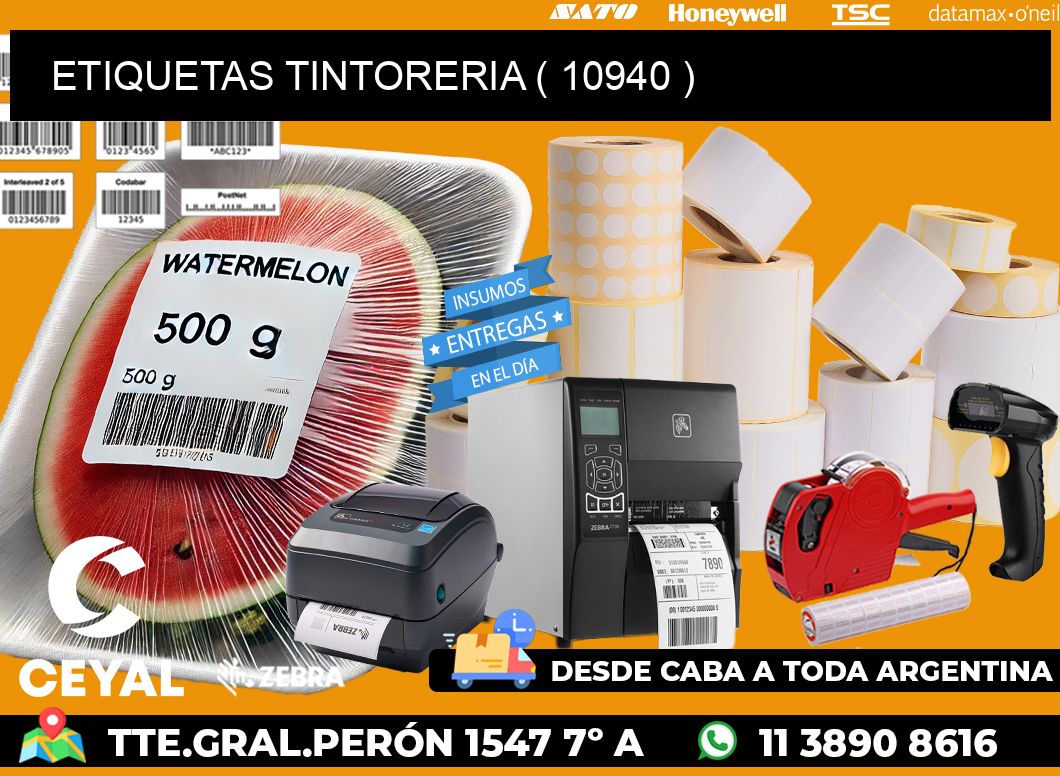 ETIQUETAS TINTORERIA ( 10940 )