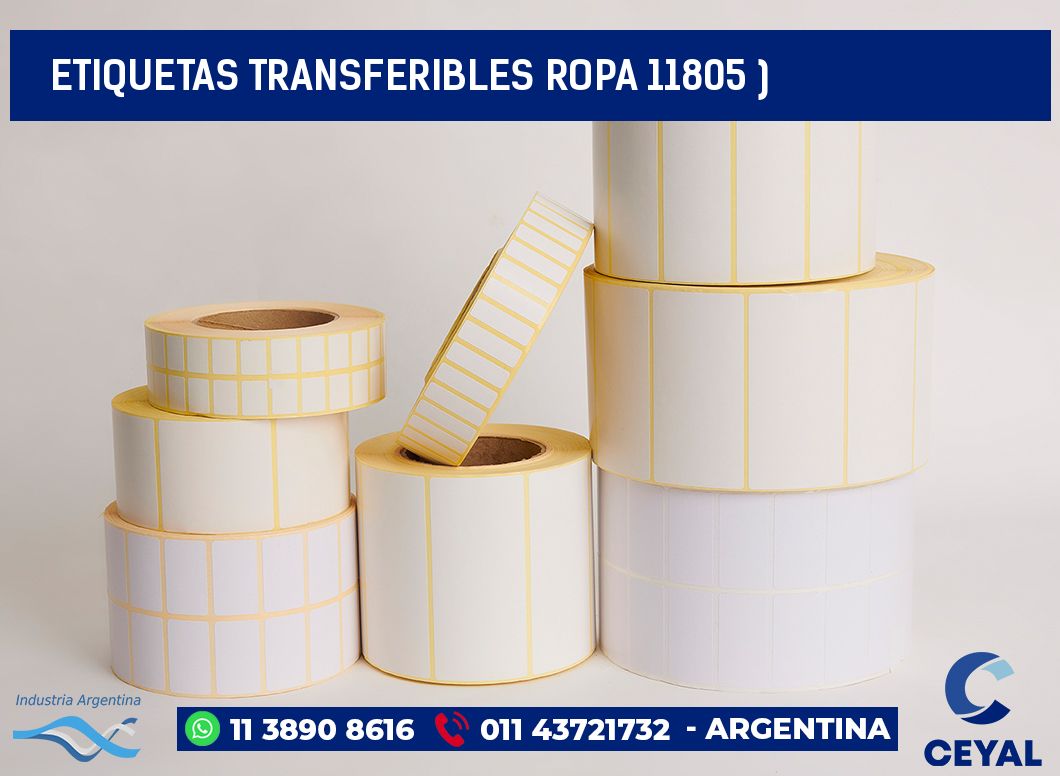 ETIQUETAS TRANSFERIBLES ROPA 11805 )