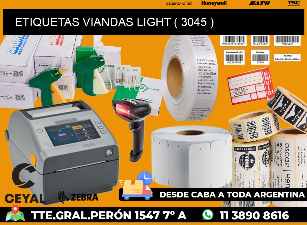 ETIQUETAS VIANDAS LIGHT ( 3045 )