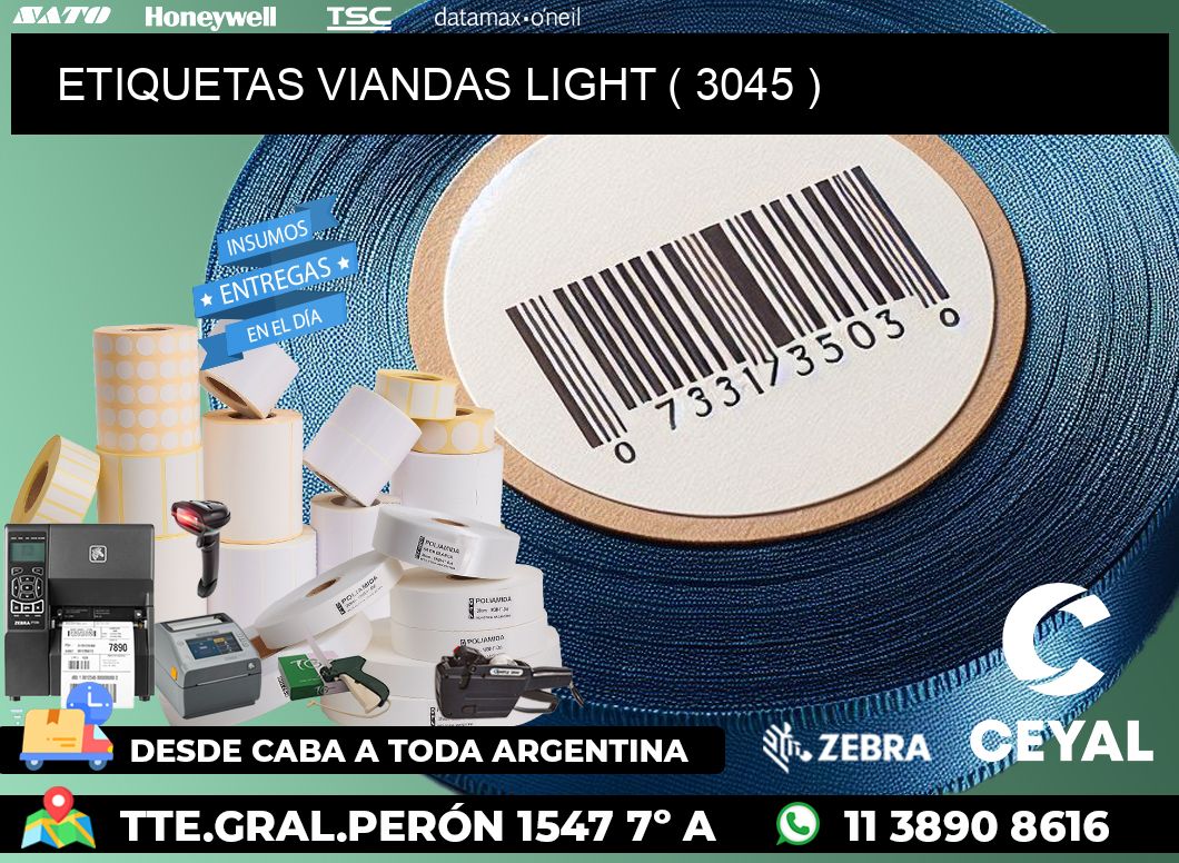 ETIQUETAS VIANDAS LIGHT ( 3045 )