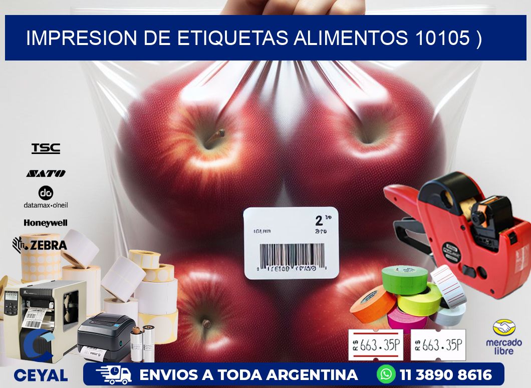 IMPRESION DE ETIQUETAS ALIMENTOS 10105 )