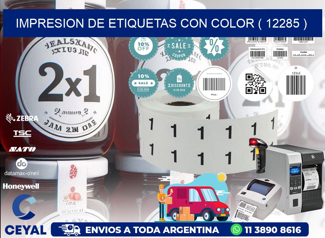 IMPRESION DE ETIQUETAS CON COLOR ( 12285 )