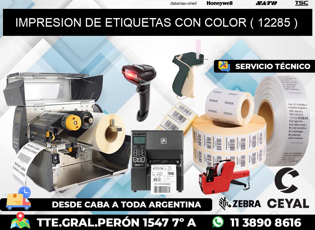 IMPRESION DE ETIQUETAS CON COLOR ( 12285 )