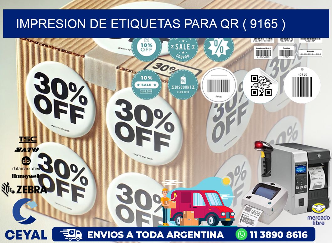 IMPRESION DE ETIQUETAS PARA QR ( 9165 )