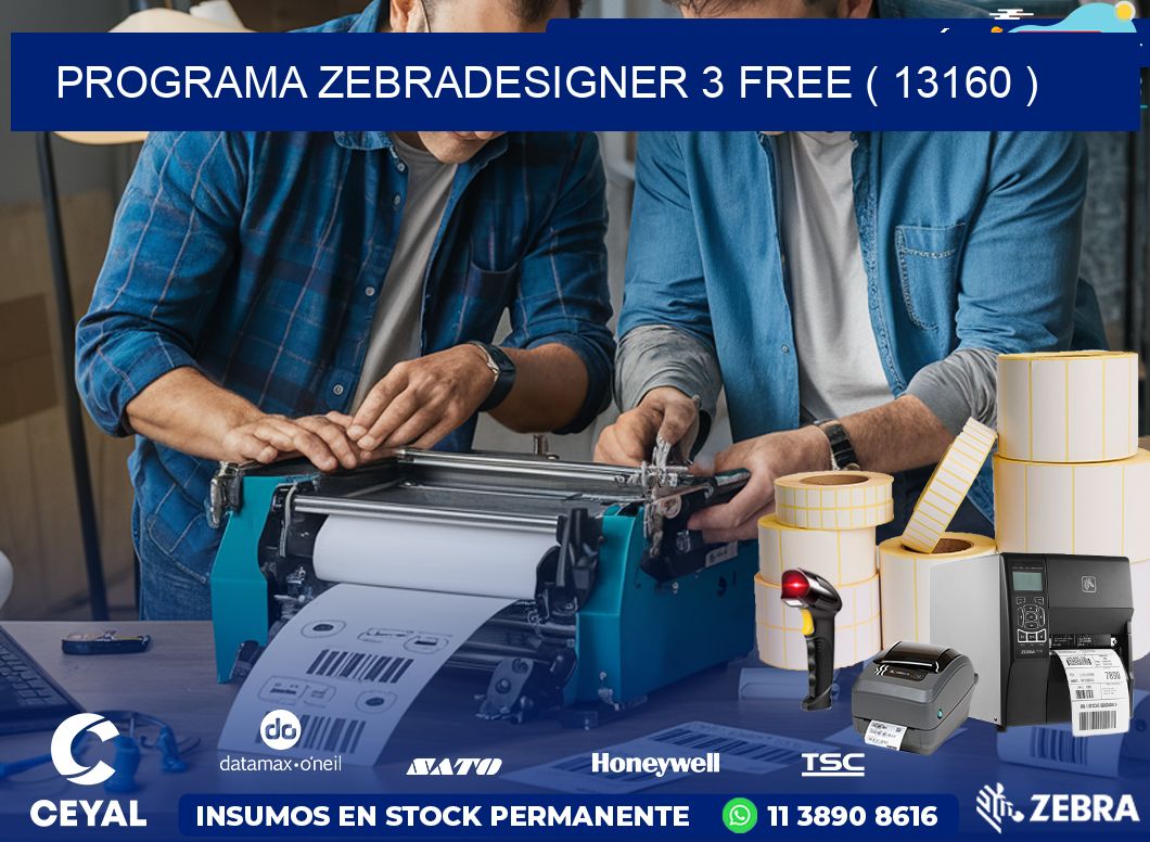 PROGRAMA ZEBRADESIGNER 3 FREE ( 13160 )