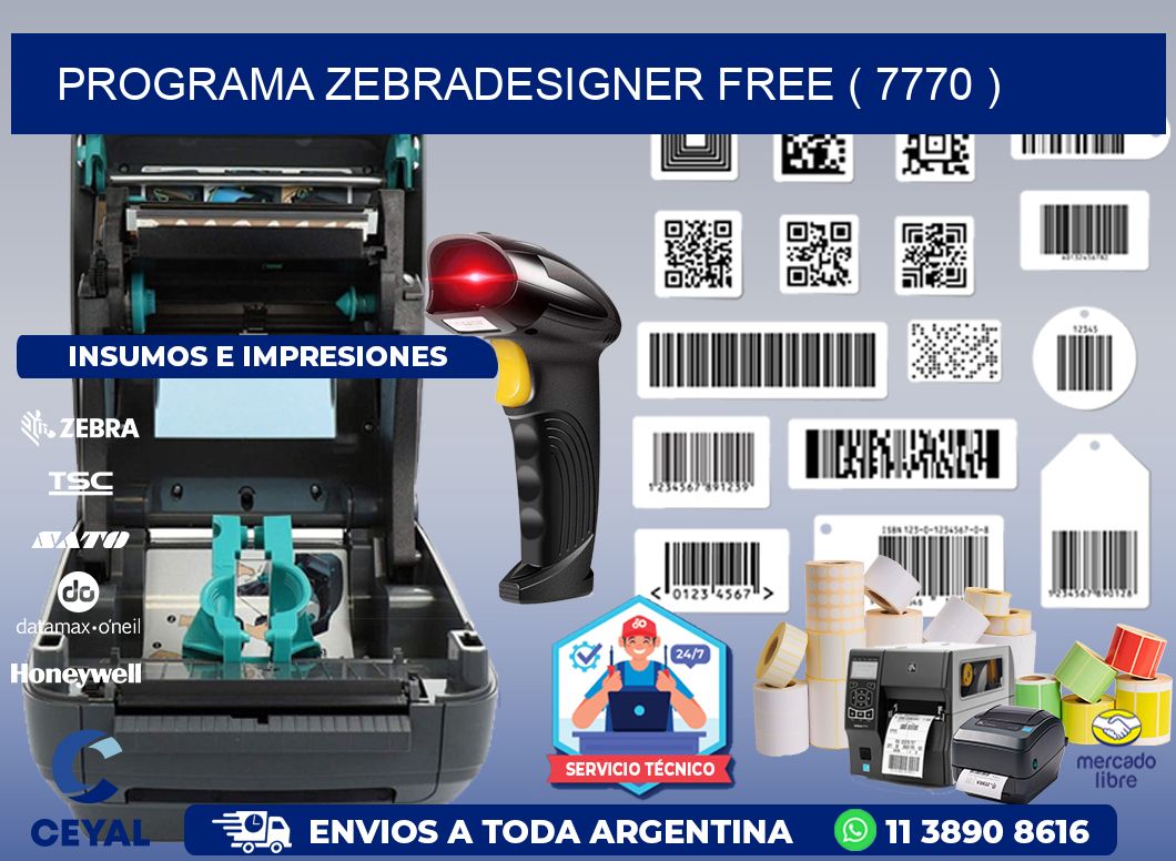 PROGRAMA ZEBRADESIGNER FREE ( 7770 )