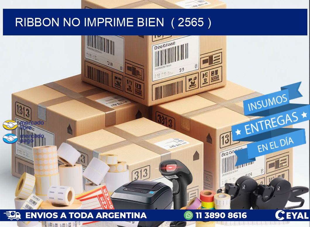 RIBBON NO IMPRIME BIEN  ( 2565 )
