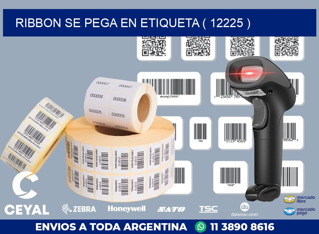 RIBBON SE PEGA EN ETIQUETA ( 12225 )