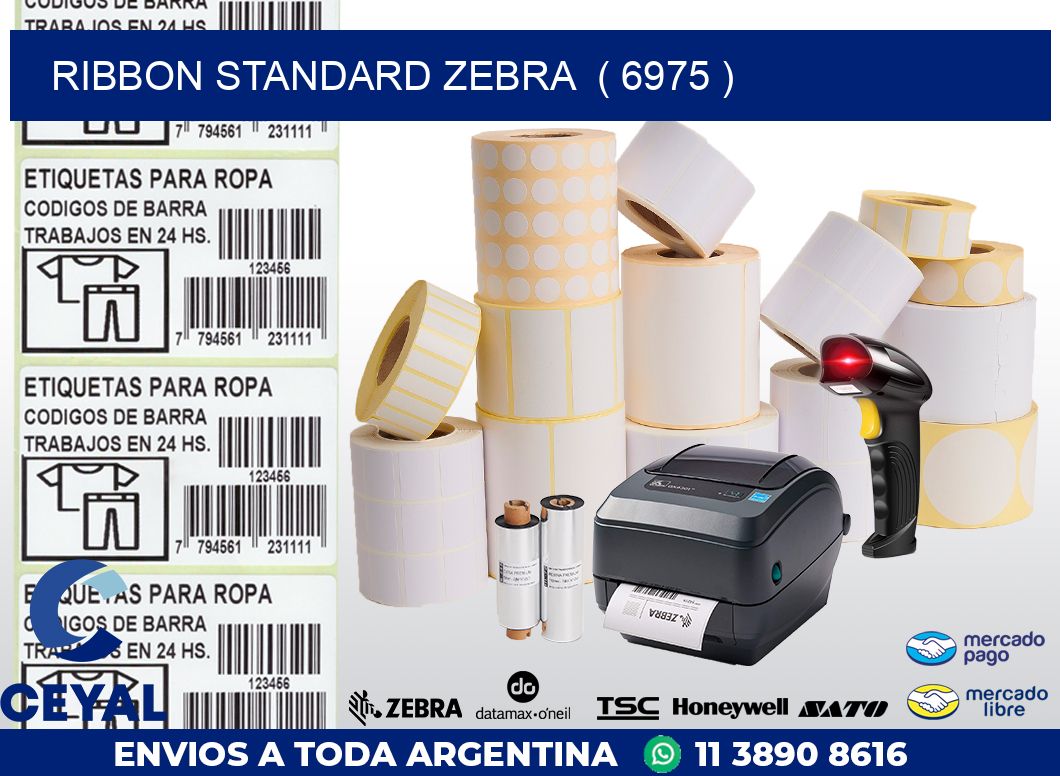 RIBBON STANDARD ZEBRA  ( 6975 )