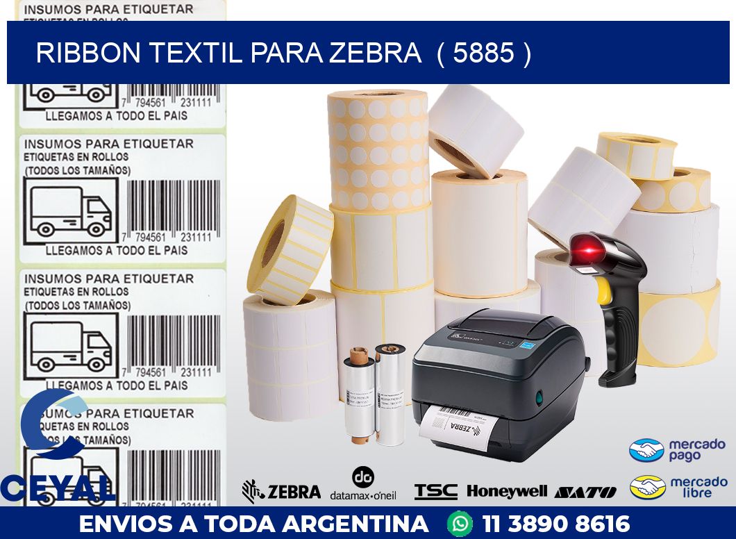RIBBON TEXTIL PARA ZEBRA  ( 5885 )