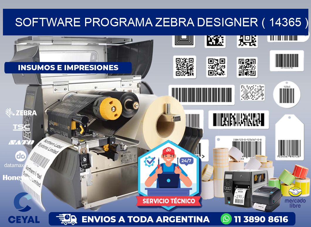 SOFTWARE PROGRAMA ZEBRA DESIGNER ( 14365 )