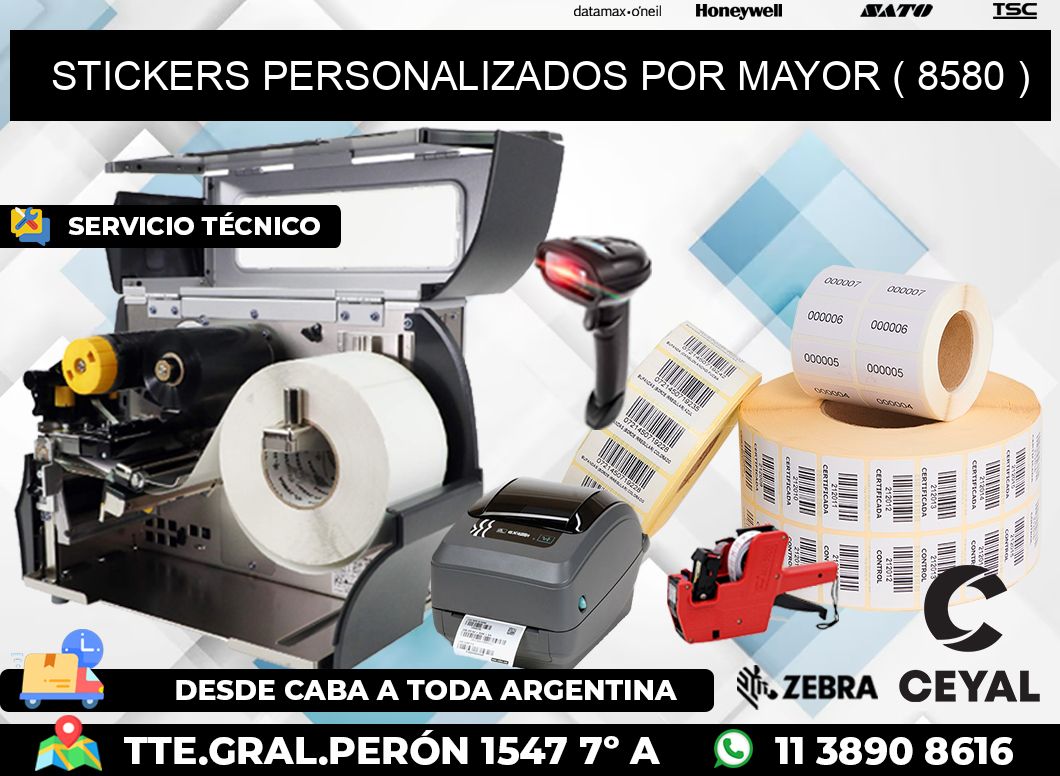 STICKERS PERSONALIZADOS POR MAYOR ( 8580 )