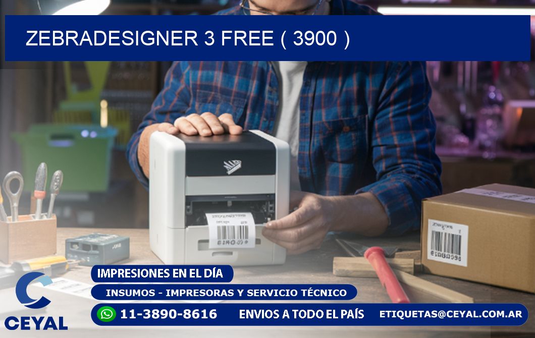 ZEBRADESIGNER 3 FREE ( 3900 )