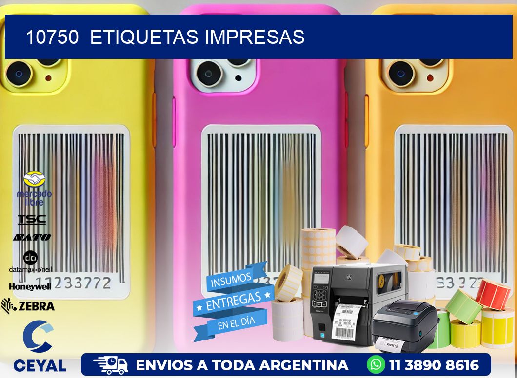 10750  ETIQUETAS IMPRESAS