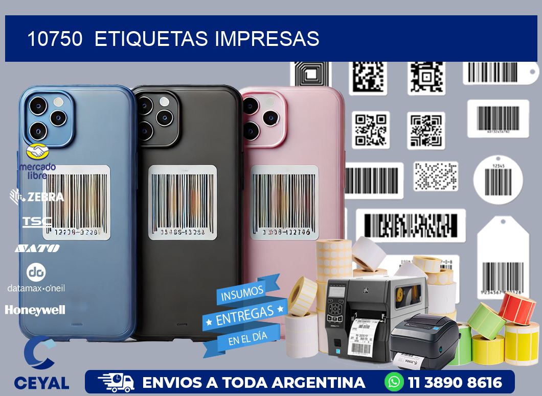 10750  ETIQUETAS IMPRESAS