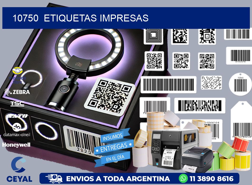 10750  ETIQUETAS IMPRESAS