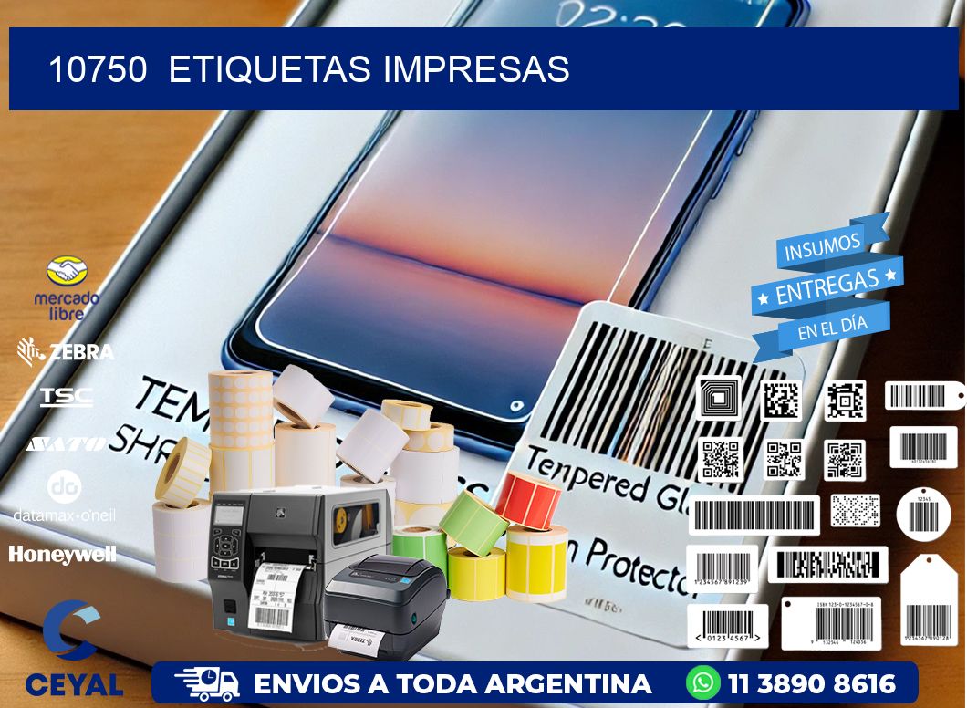 10750  ETIQUETAS IMPRESAS