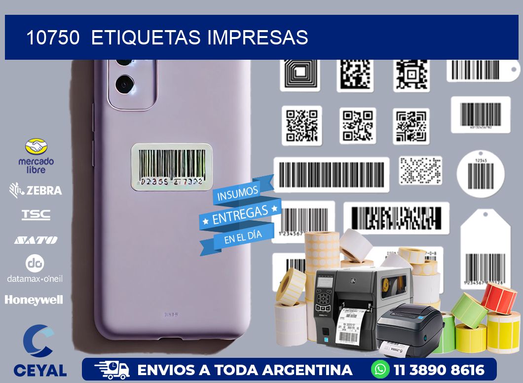 10750  ETIQUETAS IMPRESAS