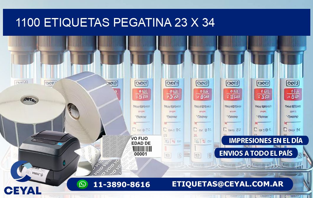 1100 ETIQUETAS PEGATINA 23 x 34