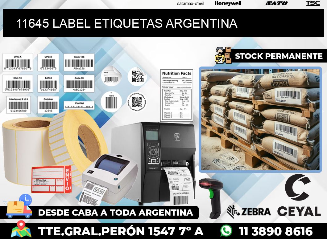 11645 LABEL ETIQUETAS ARGENTINA