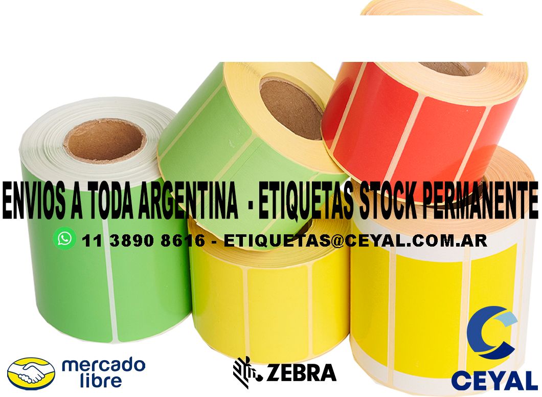 1200 ETIQUETAS PEGATINA 20 x 70 x 5000