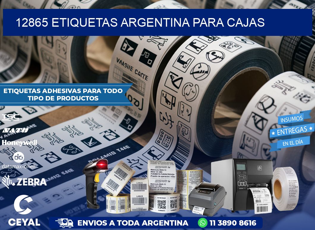 12865 ETIQUETAS ARGENTINA PARA CAJAS