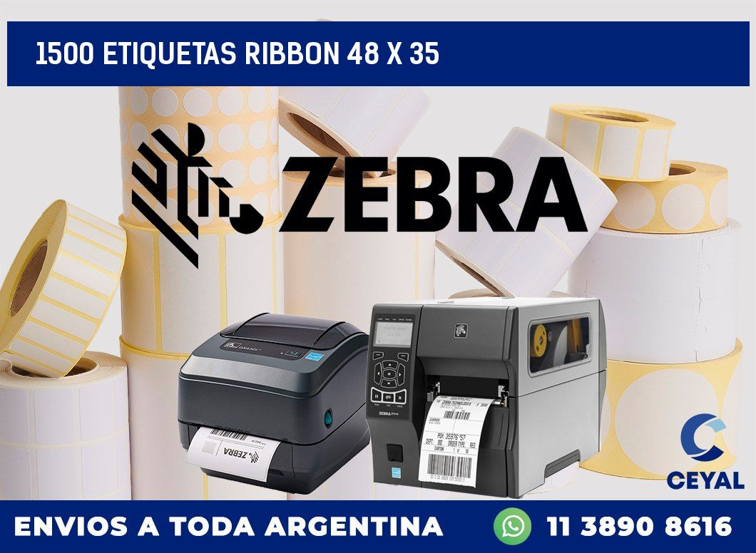 1500 ETIQUETAS RIBBON 48 x 35