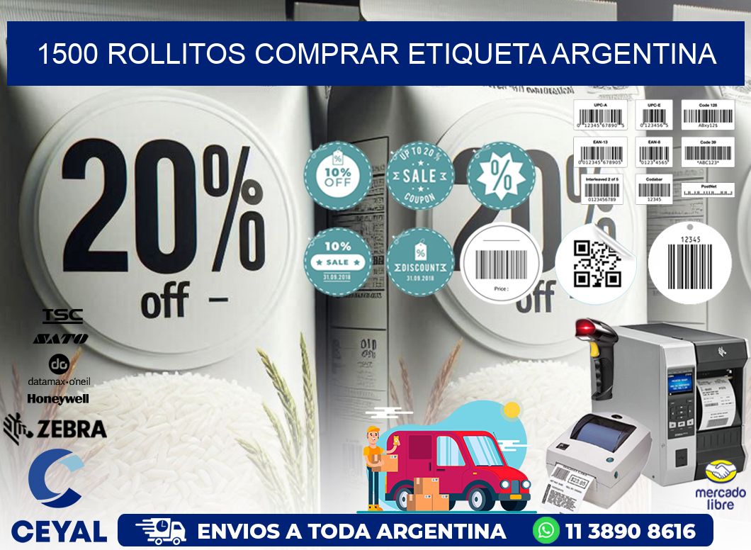 1500 ROLLITOS COMPRAR ETIQUETA ARGENTINA