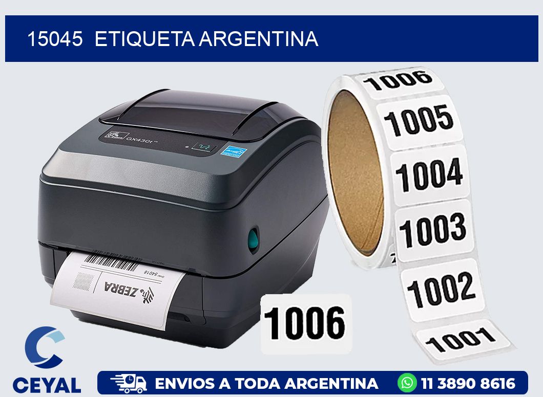 15045  ETIQUETA ARGENTINA