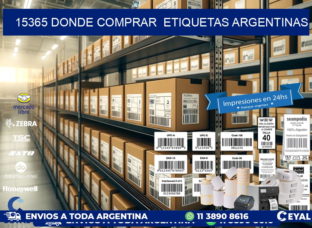 15365 DONDE COMPRAR  ETIQUETAS ARGENTINAS