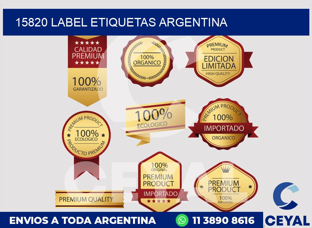 15820 LABEL ETIQUETAS ARGENTINA