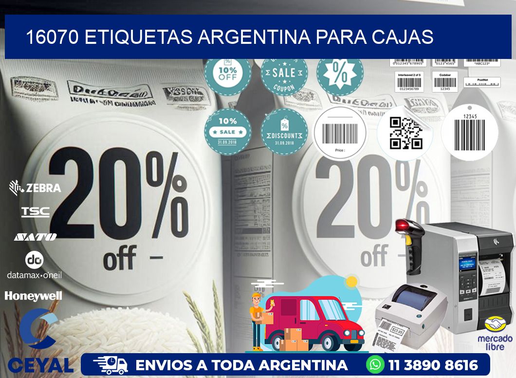 16070 ETIQUETAS ARGENTINA PARA CAJAS