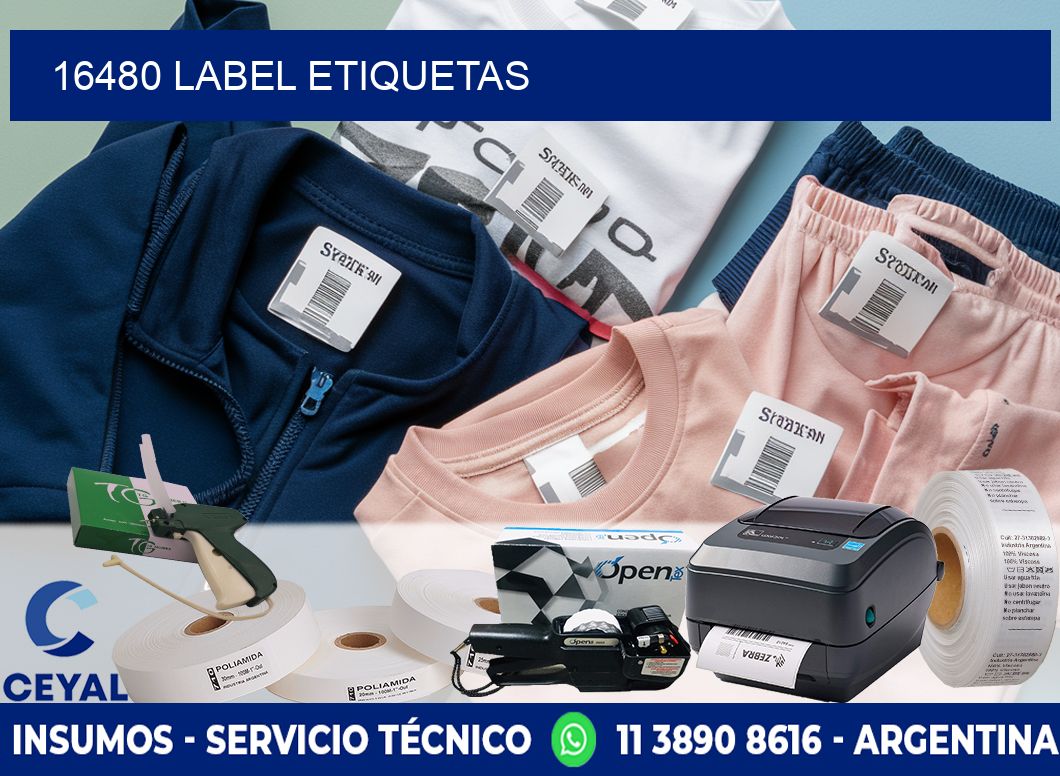 16480 LABEL ETIQUETAS