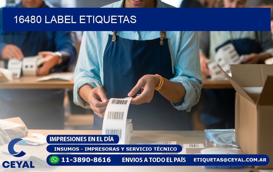 16480 LABEL ETIQUETAS