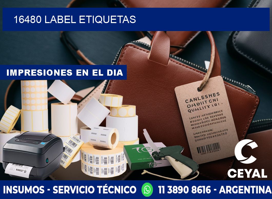 16480 LABEL ETIQUETAS