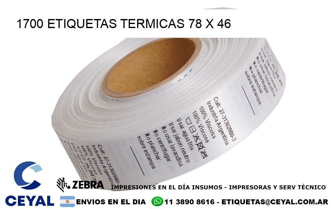 1700 ETIQUETAS TERMICAS 78 x 46