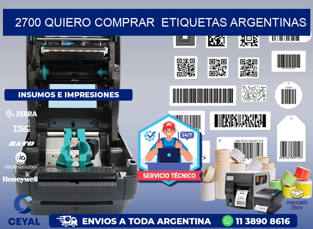 2700 QUIERO COMPRAR  ETIQUETAS ARGENTINAS