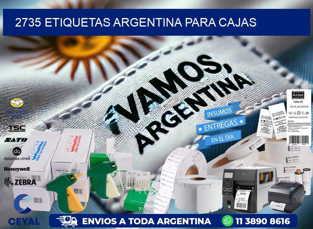 2735 ETIQUETAS ARGENTINA PARA CAJAS