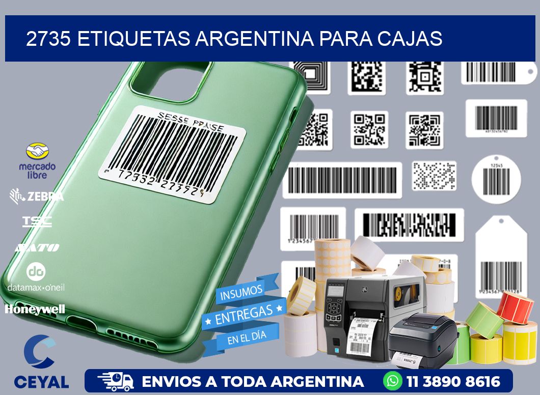 2735 ETIQUETAS ARGENTINA PARA CAJAS