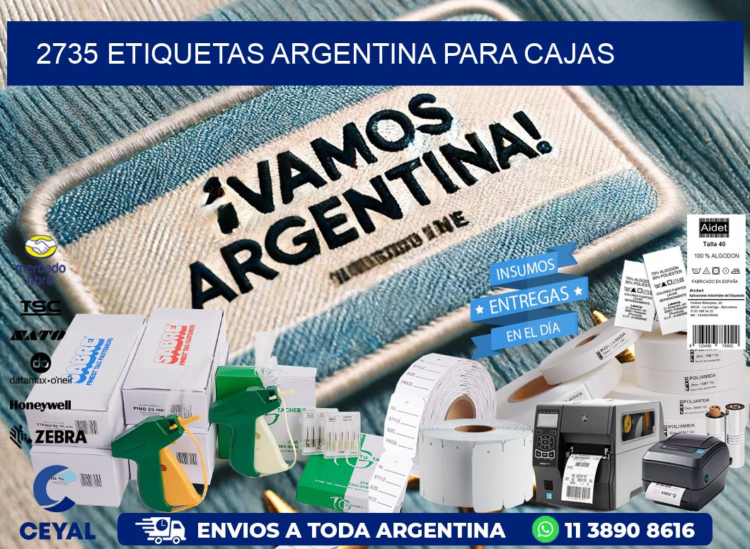 2735 ETIQUETAS ARGENTINA PARA CAJAS