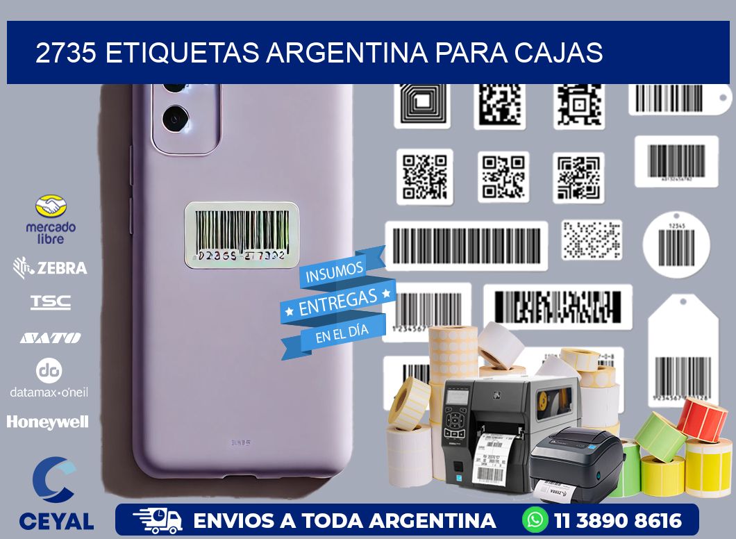 2735 ETIQUETAS ARGENTINA PARA CAJAS